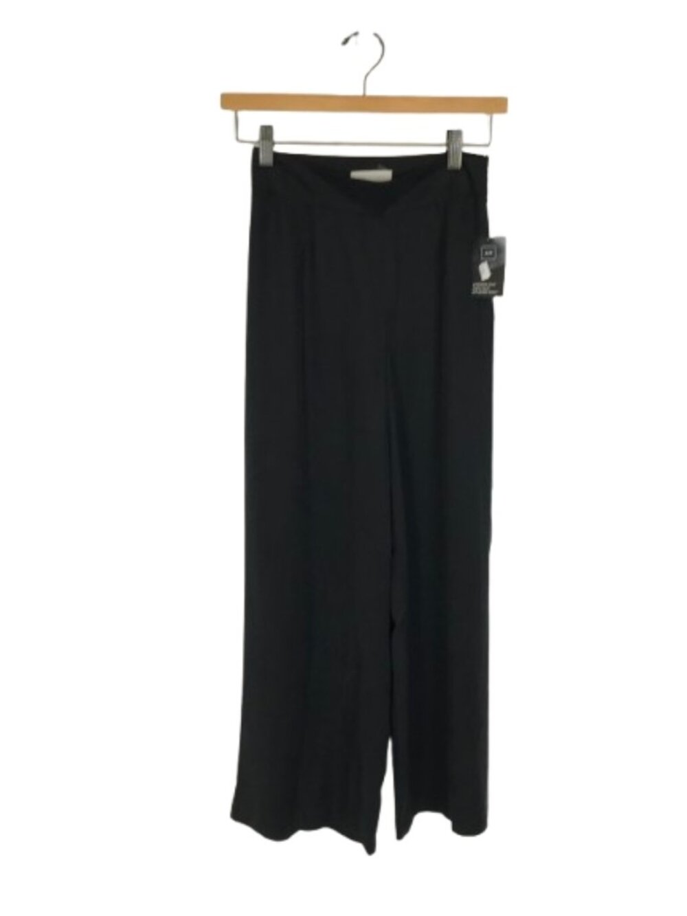 NWT Outerknown Size 24 24x25 1/2 Black Tencel Twill Wide-Leg Crop Pants NEW